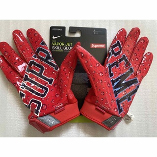 シュプリーム(Supreme)のsupreme nike vapor jet football gloves L(手袋)