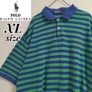 ポロラルフローレン(POLO RALPH LAUREN)の90's  Polo　Ralph Lauren　ボーダー　ポニー刺繍　ポロシャツ(ポロシャツ)