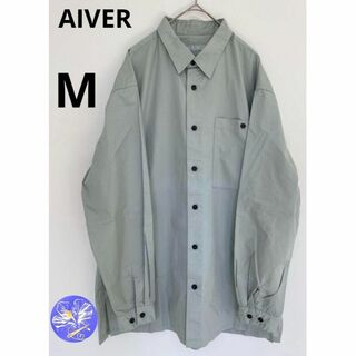 AIVER アイバー ライトグリーン オーバーサイズ シャツ おしゃれ 羽織り(シャツ)