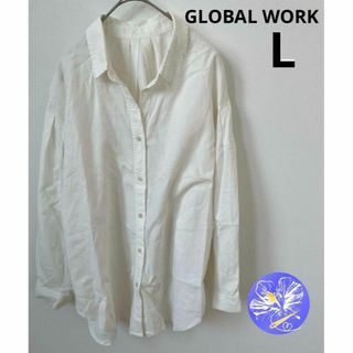 グローバルワーク(GLOBAL WORK)のGLOBAL WORK グローバルワークシャツ 大きいサイズ L ボリューム袖(シャツ/ブラウス(長袖/七分))