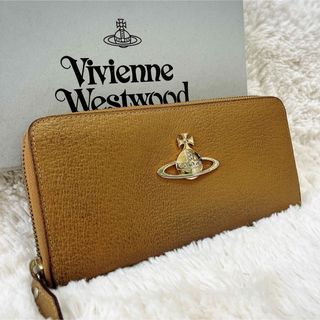 ヴィヴィアンウエストウッド(Vivienne Westwood)のvivi ヴィヴィアンウエストウッド ラウンドジップ 長財布 大きいオーブ 本革(財布)