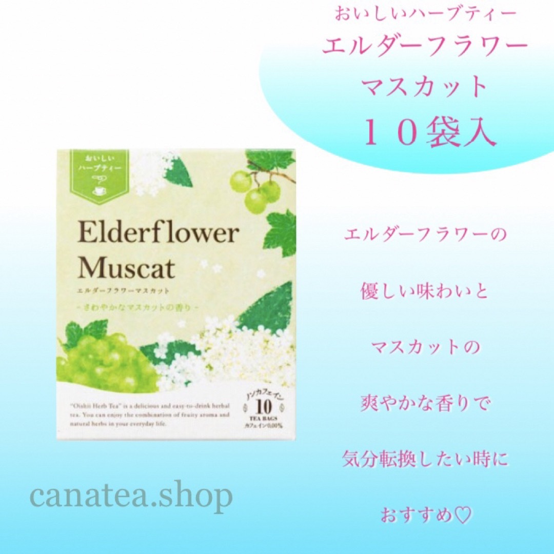 生活の木(セイカツノキ)の生活の木　おいしいハーブティー  エルダーフラワーマスカット10袋入り　お茶 食品/飲料/酒の飲料(茶)の商品写真