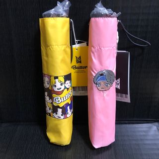 【新品】BTS TinyTan 晴雨兼用 軽量折りたたみ傘 V Butter (傘)