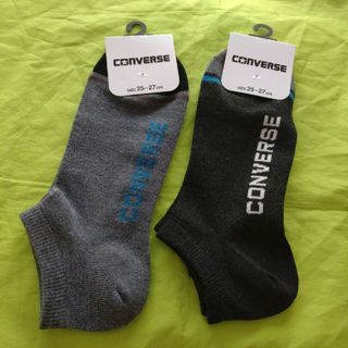 CONVERSE　靴下二足セット　男性用　サイズ25〜27センチ　新品タグ付き(ソックス)