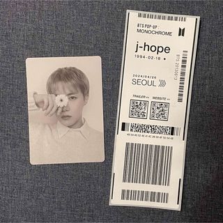 ボウダンショウネンダン(防弾少年団(BTS))のBTS MONOCHROME POPUP J-HOPE ホビ ミニフォトカード(アイドルグッズ)