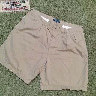 ポロラルフローレン(POLO RALPH LAUREN)の90s ポロラルフローレン 　ポロチノ　ショートパンツ ツータック　ハーフパンツ(ショートパンツ)