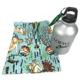 ロエベ(LOEWE)のロエベ LOEWE ロゴ Paula´s Ibiza パウラズイビザ 水筒 ウォーターボトル コップ ポーチセット カラビナ付き タンブラー ステンレス シルバー 未使用(タンブラー)