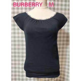 バーバリーブルーレーベル(BURBERRY BLUE LABEL)の☺セール☺ バーバリー トップス 黒 38(カットソー(半袖/袖なし))