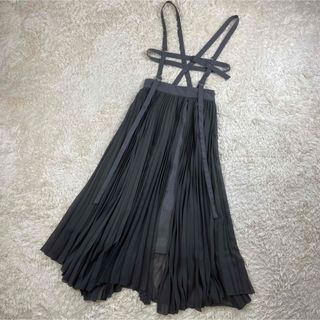 アメリヴィンテージ(Ameri VINTAGE)の【美品】AMERI 田中みな実着用HARNESS SUSPENDER SKIRT(ロングスカート)