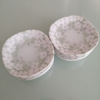 昭峰 花柄の小皿　10点セット(食器)