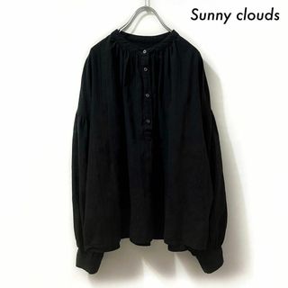 サニークラウズ(Sunny clouds（FELISSIMO）)のSunny clouds サニークラウズ★長袖ブラウス プルオーバー ブラック(シャツ/ブラウス(長袖/七分))