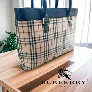 BURBERRY - 【お値打ち良品】バーバリー トートバッグ ノバチェック A4収納加納