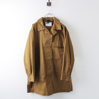 2023SS エムエイチエル マーガレットハウエル MHL WORKWEAR COTTON LINEN ロングジャケット 1/ブラウン系 ブルゾン【2400013848930】(その他)