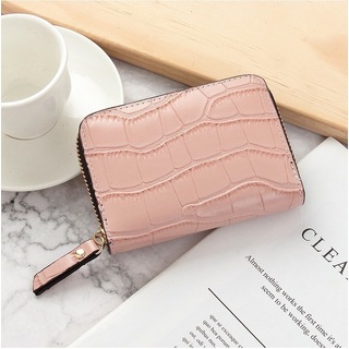 【再入荷♡】ミニ財布 財布 カードケース 多機能 クロコダイル ピンク