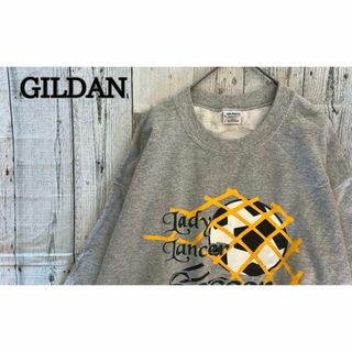 GILDAN ゆるダボ♪トレーナー　グレー　サッカー　オーバーサイズ　古着(スウェット)