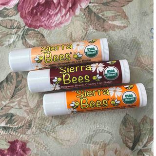 Sierra Bees オーガニック リップバーム  3本セット(リップケア/リップクリーム)