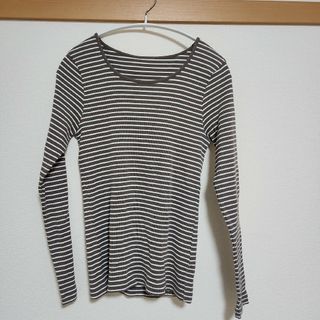 スローブイエナ(SLOBE IENA)の【スローブイエナ 】長袖ボーダーカットソー　FREESIZE(カットソー(長袖/七分))