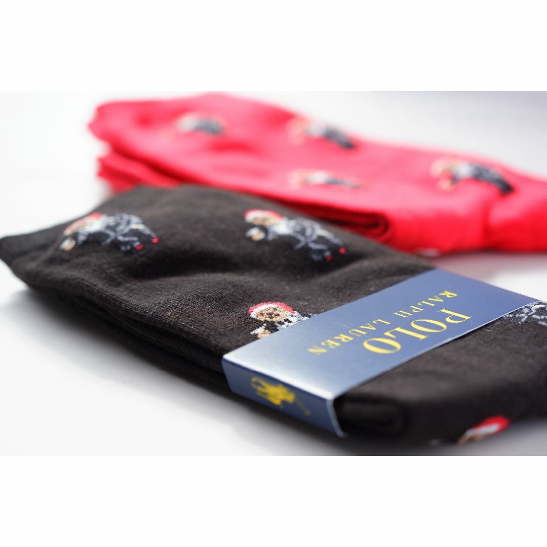 POLO RALPH LAUREN(ポロラルフローレン)のPOLOラルフローレン【2足セット／レディース】おしゃれなソックス【新品です】 レディースのレッグウェア(ソックス)の商品写真