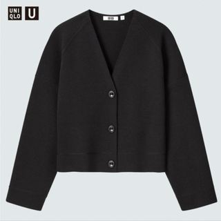 UNIQLO - タグ付き新品　UNIQLO U  メリノブレンド　ショートカーディガン　サイズM