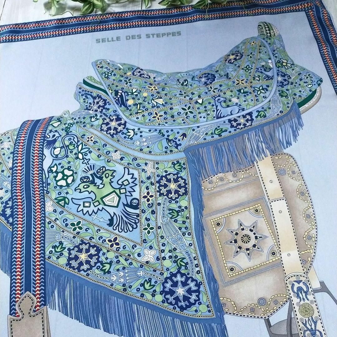 ☘️極美品☘️ HERMES エルメス セル デ ステップ スカーフ カレ ☘️極美品☘️ HERMES エルメス セル デ ステップ スカーフ カレ
