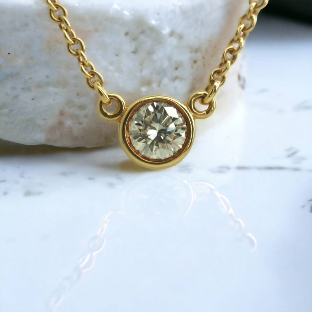 ◇TIFFANY&Co. ティファニーバイザヤード天然ダイヤネックレス750YG ◇TIFFANY&Co. ティファニーバイザヤード天然ダイヤネックレス750YG