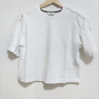 FENDI - FENDI(フェンディ) 半袖Tシャツ サイズXS レディース美品  - 白 クルーネック/ズッカモチーフ
