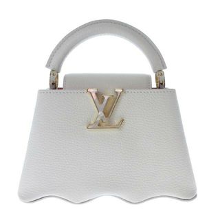 ルイヴィトン(LOUIS VUITTON)のLOUIS VUITTON(ルイヴィトン) ハンドバッグ カプシーヌ レディース美品  カプシーヌMINI M22121 スノー トリヨンレザー(ハンドバッグ)