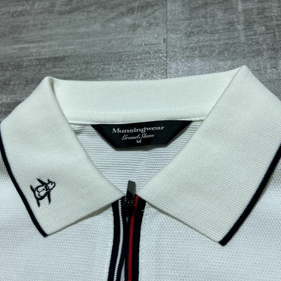 Munsingwear(マンシングウェア)のMunsing Wear マンシングウェア ゴルフウェア 白 ポロシャツ M スポーツ/アウトドアのゴルフ(ウエア)の商品写真