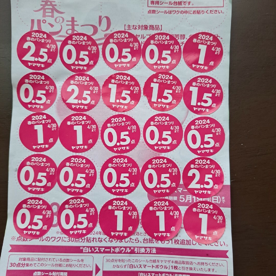 ヤマザキ　春のパンまつり2024 チケットの優待券/割引券(その他)の商品写真