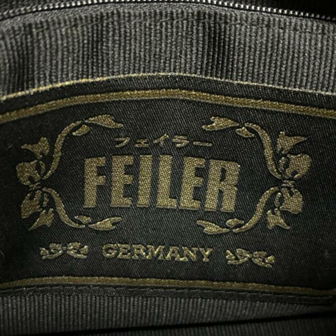 FEILER(フェイラー)のFEILER(フェイラー) ハンドバッグ美品  - 黒×パープル×マルチ 花柄 パイル レディースのバッグ(ハンドバッグ)の商品写真