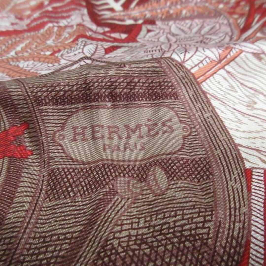 Hermes(エルメス)のHERMES(エルメス) スカーフ美品  カレ90 レッド×ライトピンク×マルチ Acte III, Scene I, La Clairiere レディースのファッション小物(バンダナ/スカーフ)の商品写真