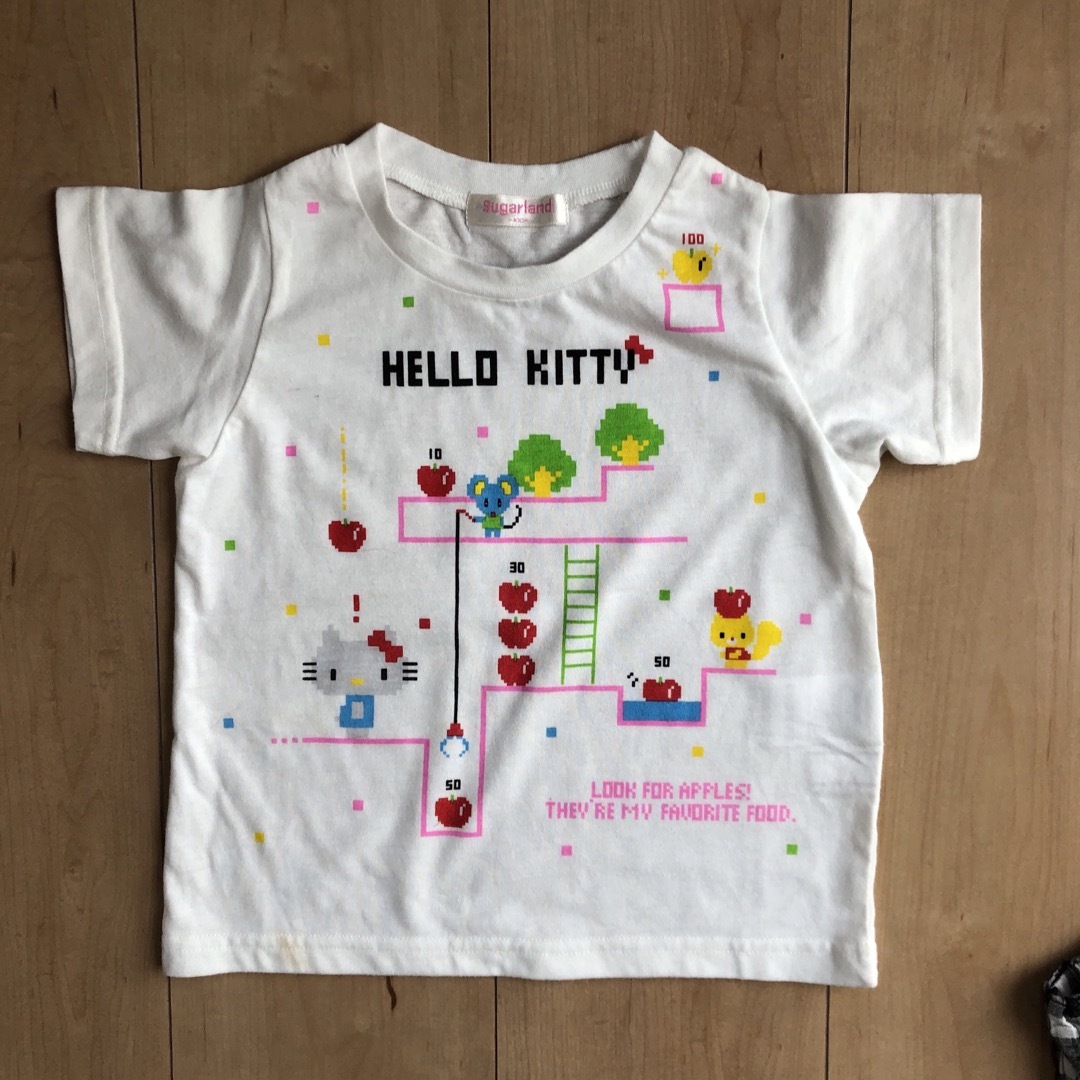 キッズ女子服　Tシャツ　パンツ　3点 キッズ/ベビー/マタニティのキッズ服女の子用(90cm~)(Tシャツ/カットソー)の商品写真