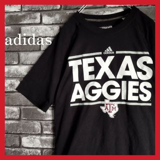 アディダス(adidas)のadidasアディダスA&M大学カレッジフットボールtシャツTシャツビッグロゴ(Tシャツ/カットソー(半袖/袖なし))