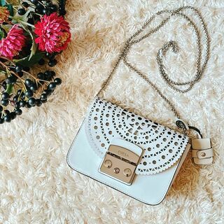 Furla - 美品　希少　FURLA フルラ　メトロポリス　ショルダーバッグ　シルバーチェーン