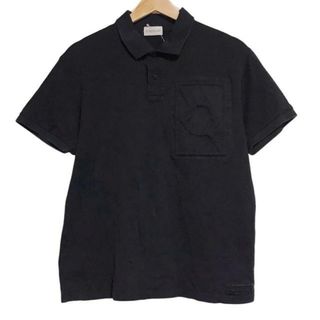 モンクレール(MONCLER)のMONCLER(モンクレール) 半袖ポロシャツ サイズM メンズ - E109H8300500 黒(ポロシャツ)