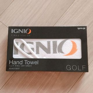 【新品】IGNIO　イグニオ　ゴルフ　ハンドタオル(ハンカチ/ポケットチーフ)