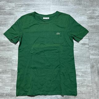 ラコステ(LACOSTE)のLACOSTE ラコステ Tシャツ 緑 グリーン 40 ワンポイントロゴ(Tシャツ(半袖/袖なし))