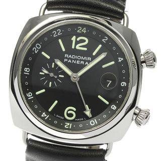 パネライ(PANERAI)のパネライ PANERAI PAM00184 ラジオミール GMT 自動巻き メンズ 箱・保証書付き_813213(腕時計(アナログ))