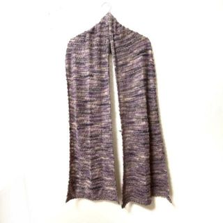 ミッソーニ(MISSONI)のMISSONI(ミッソーニ) マフラー - パープル×ベージュ×マルチ ウール×モヘア×ナイロン×アセテート(マフラー/ショール)