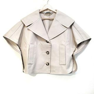 マックスマーラ(Max Mara)のMax Mara(マックスマーラ) ポンチョ サイズ165/88A レディース - ベージュ 春/秋(ポンチョ)