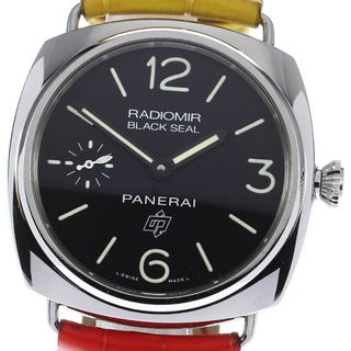 パネライ(PANERAI)のパネライ PANERAI PAM00380 ラジオミール ブラックシール ロゴ スモールセコンド 手巻き メンズ _812298(腕時計(アナログ))