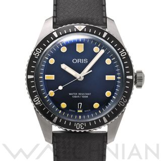 ORIS - 中古 オリス ORIS 01 733 7707 4055-07 4 20 18 ブルー メンズ 腕時計