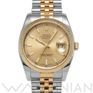 ロレックス(ROLEX)の中古 ロレックス ROLEX 116233 D番(2005年頃製造) シャンパン メンズ 腕時計(腕時計(アナログ))