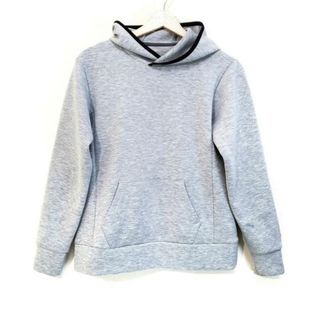 ザノースフェイス(THE NORTH FACE)のTHE NORTH FACE(ノースフェイス) パーカー サイズM レディース美品  - ライトグレー×黒 長袖(パーカー)