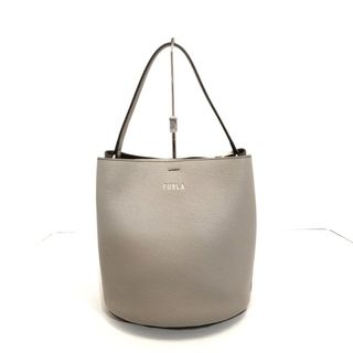 フルラ(Furla)のFURLA(フルラ) ハンドバッグ - ベージュ×グレーベージュ レザー×スエード(ハンドバッグ)