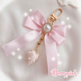 Berrypink♡苺のピンクリボンチャーム♡(チャーム)