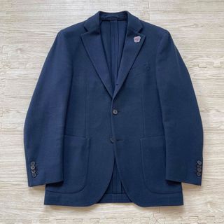 LARDINI - 【極美品】LARDINI ジャケット 高級ハンドステッチブートニエール付 46