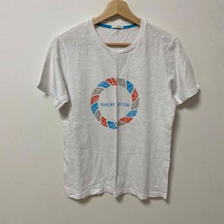 ジーユー(GU)の【GU】Tシャツ 半袖 白 ホワイト　ロゴTシャツ　Mサイズ　クルーネック　(Tシャツ/カットソー(半袖/袖なし))