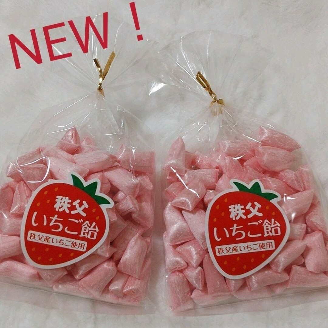 大人気！！秩父いちご飴×2袋 食品/飲料/酒の食品(菓子/デザート)の商品写真