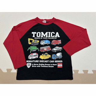 【トミカ】大人気 男の子 乗り物 大集合　長袖Tシャツ　120cm